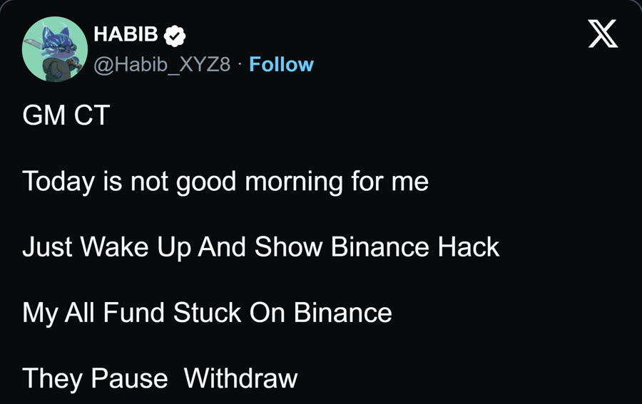 GM CT. My all fund stuck on Binance